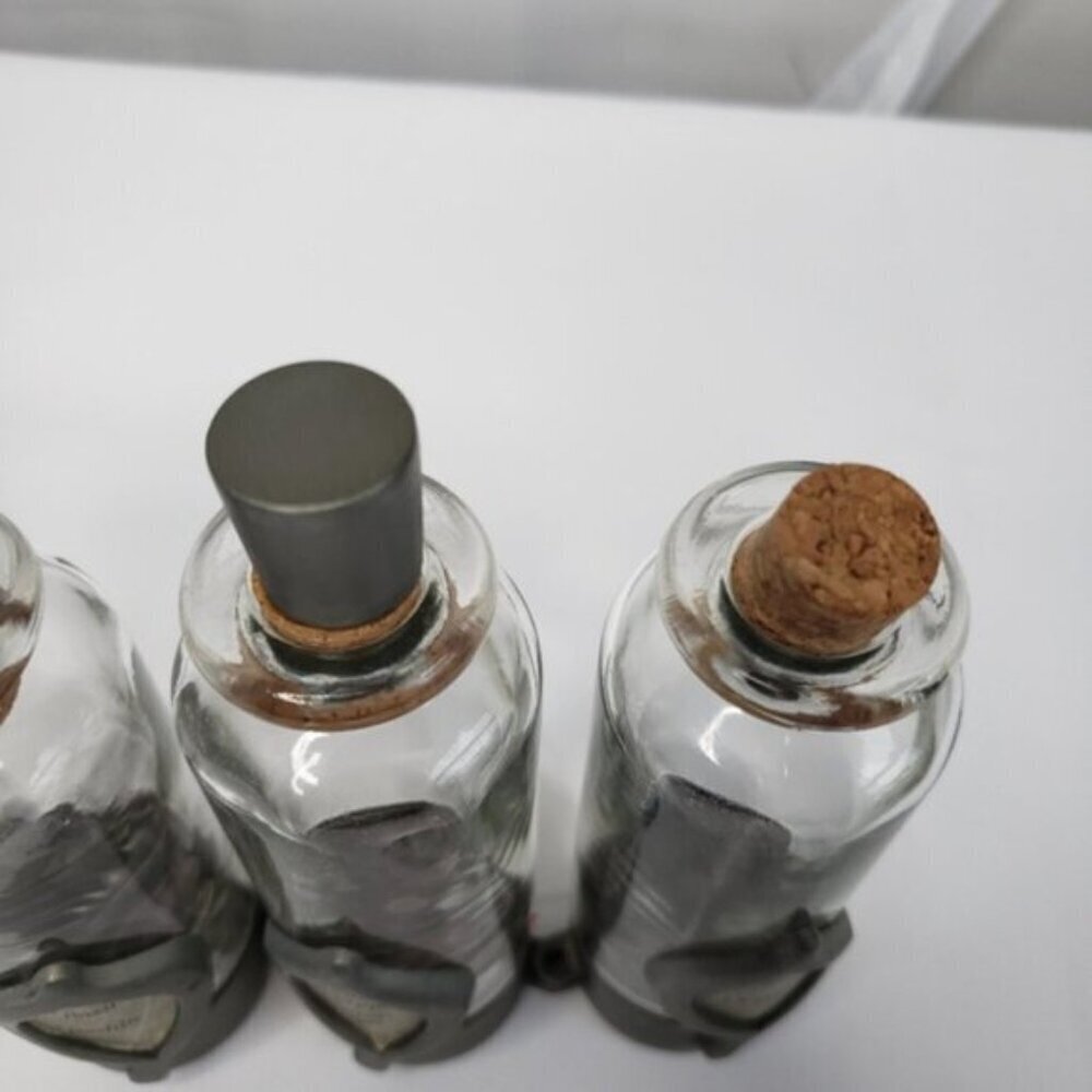 Unique Jars Spice Witchy Goth Silver Tone 6 Jars Kitchen Spells - Picture 7 of 16
